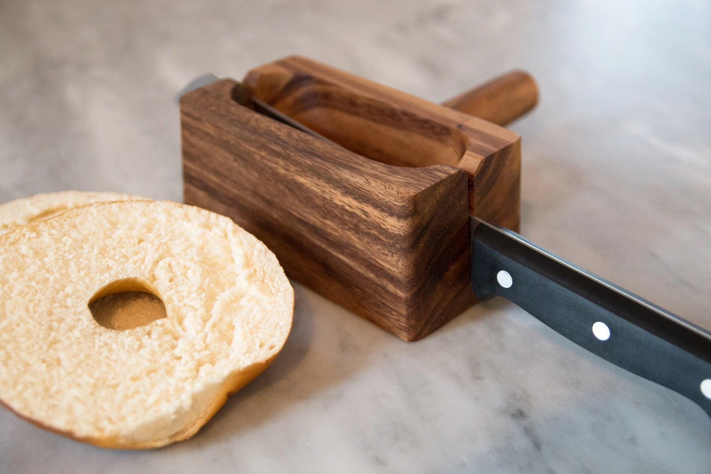 Ironwood Acacia Wood Bagel Miter - Rustike Home