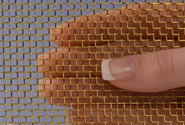 Mesh Brass .028" Wire Dia "Vancouver" Decorative Wire Mesh
