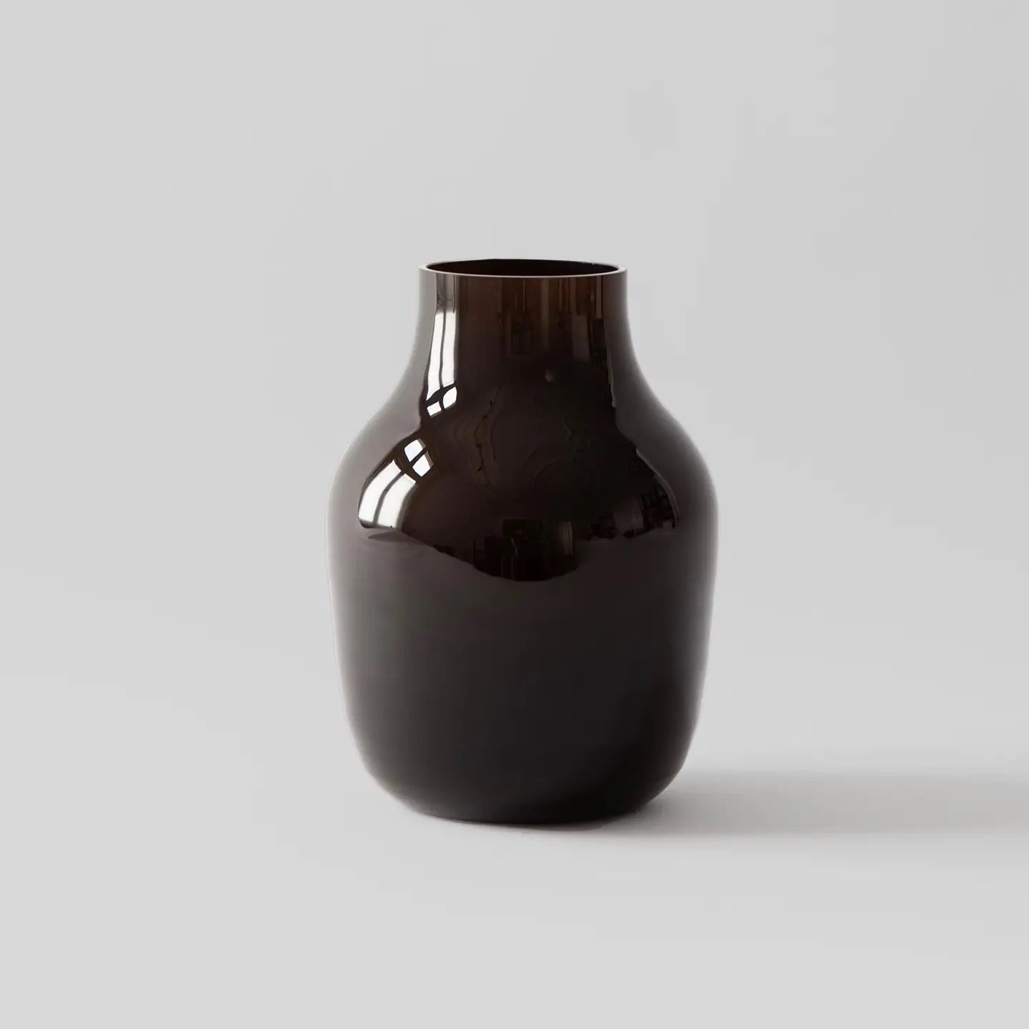 Paloma Medium Dark Brown Glass Vase