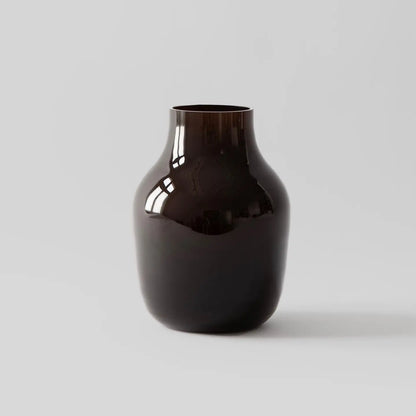 Paloma Medium Dark Brown Glass Vase