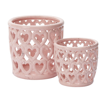 Cherished Pink Hearts Orchid Pot