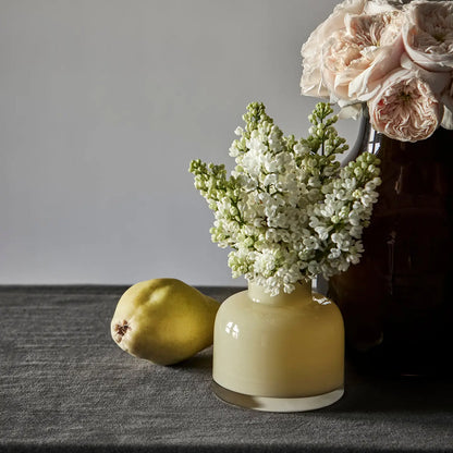 Florence Small Linen Glass Vase