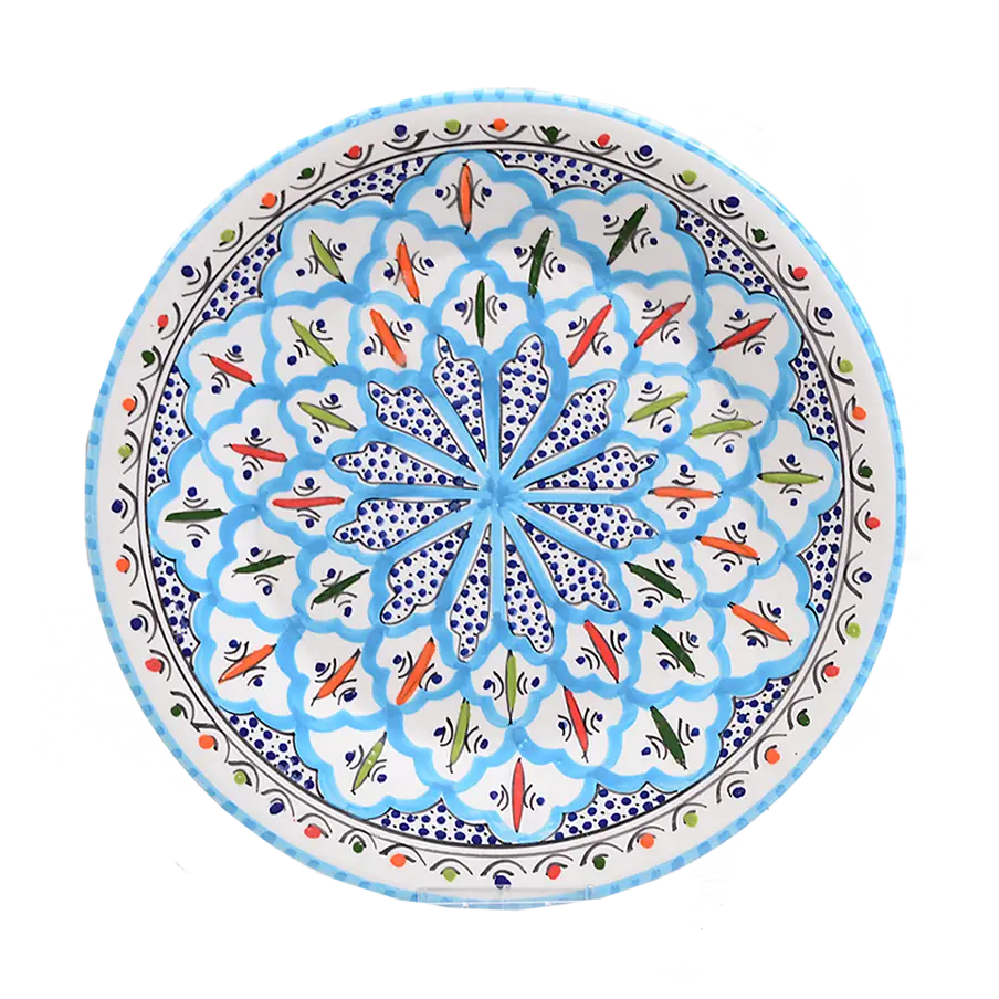 11" Stoneware Dinner Plate, Rosette Dinnerware Set