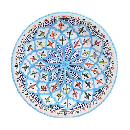 11" Stoneware Dinner Plate, Rosette Dinnerware Set