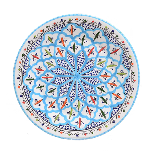 11" Stoneware Dinner Plate, Rosette Dinnerware Set