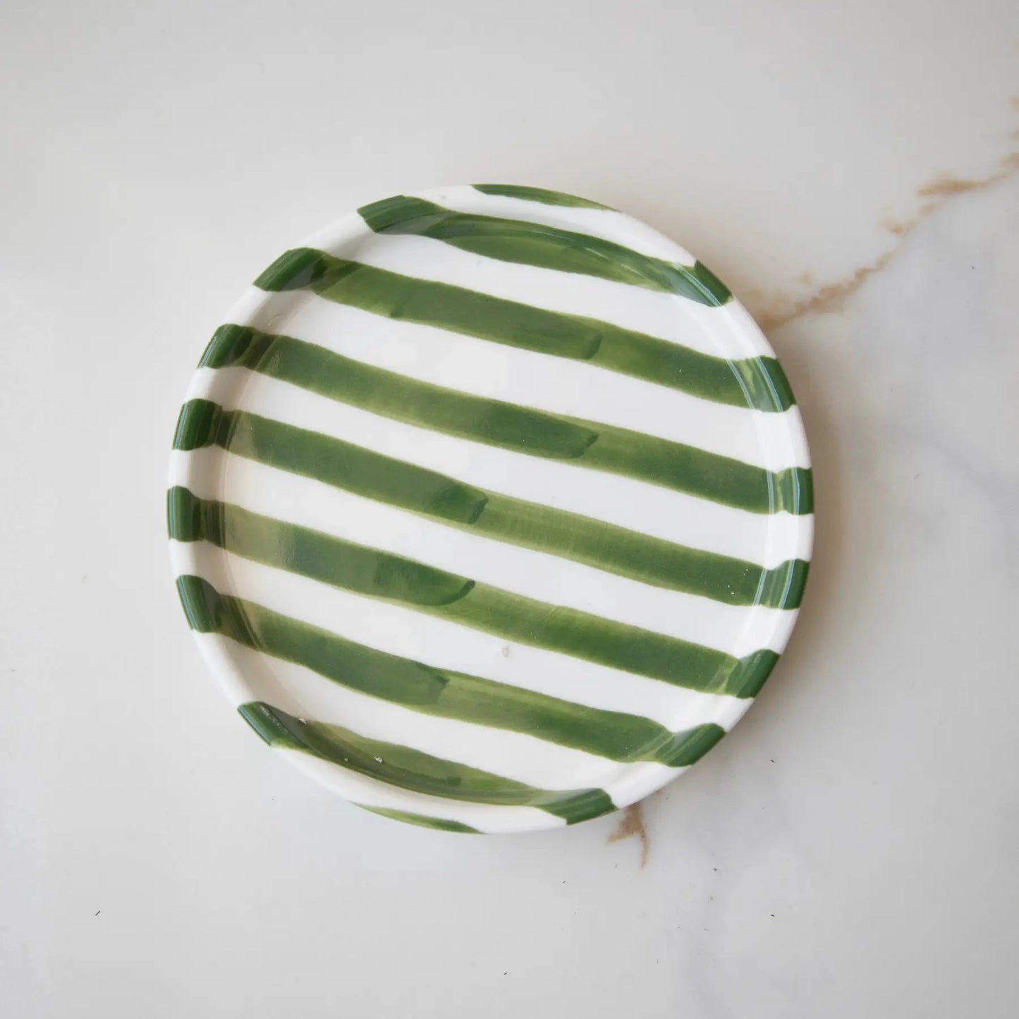 Simple Striped Artisanal 5" Small Plates - Rustike Home