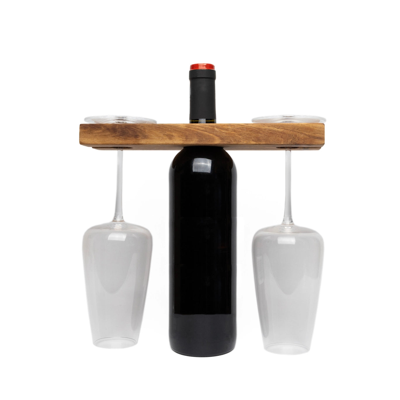 Ironwood Acacia Wood Wine Glass Holder For Wine Bottles - Rustike Home