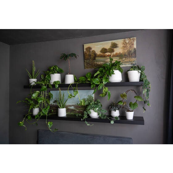 Round 4.33" White Planter Pot for Plants and Home Decor | Style 110 - Rustike Home