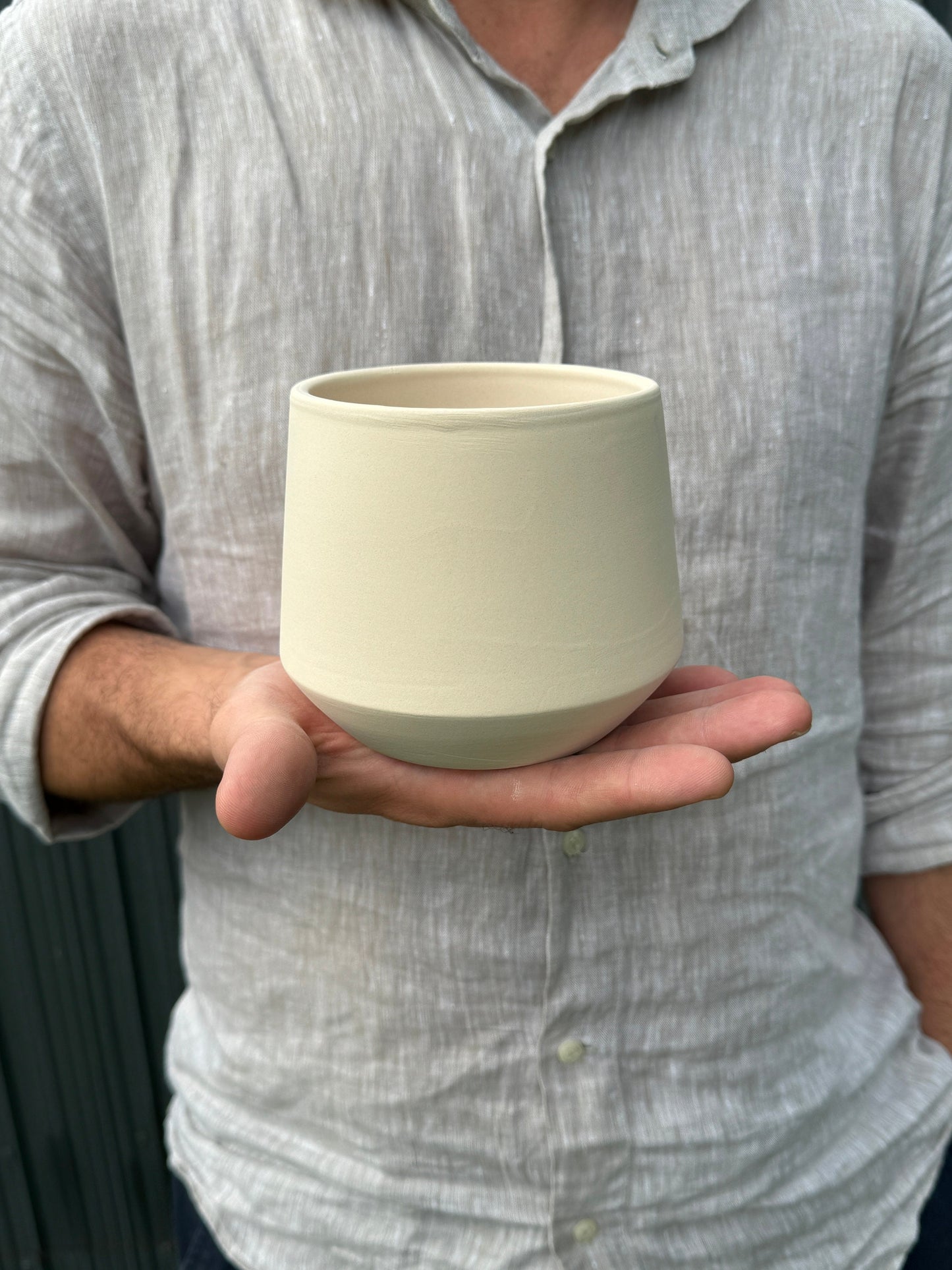 Round 4.33" White Planter Pot for Plants and Home Decor | Style 110 - Rustike Home