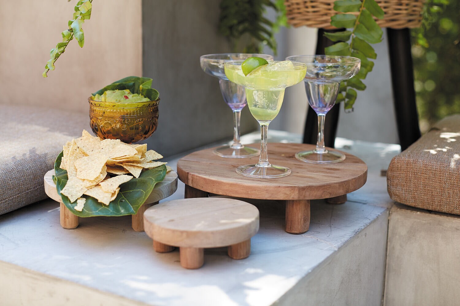 Modern Natural Wood Tripod Plant Stand |Plant Accessory and Home Decor - Rustike Home