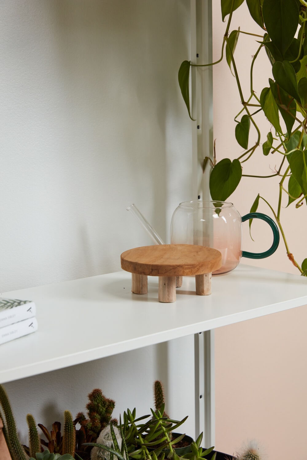 Modern Natural Wood Tripod Plant Stand |Plant Accessory and Home Decor - Rustike Home