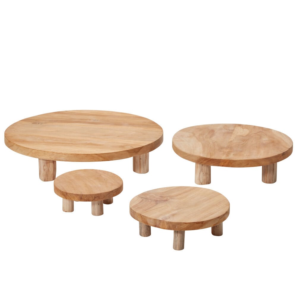 Modern Natural Wood Tripod Plant Stand |Plant Accessory and Home Decor - Rustike Home