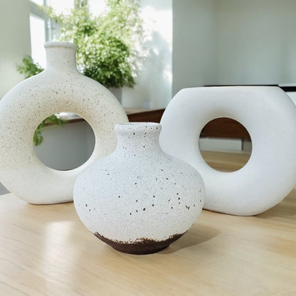 Circular Cutout Pot for Plants and Home Decor - Rustike Home