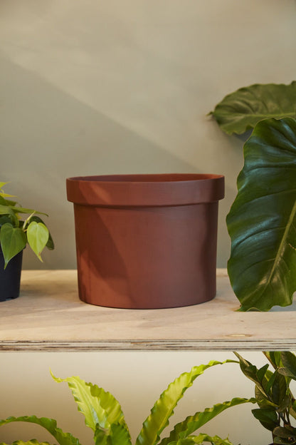 Brown Terracotta "Sunshine" Planter Pot for Plants and Home Decor - Rustike Home