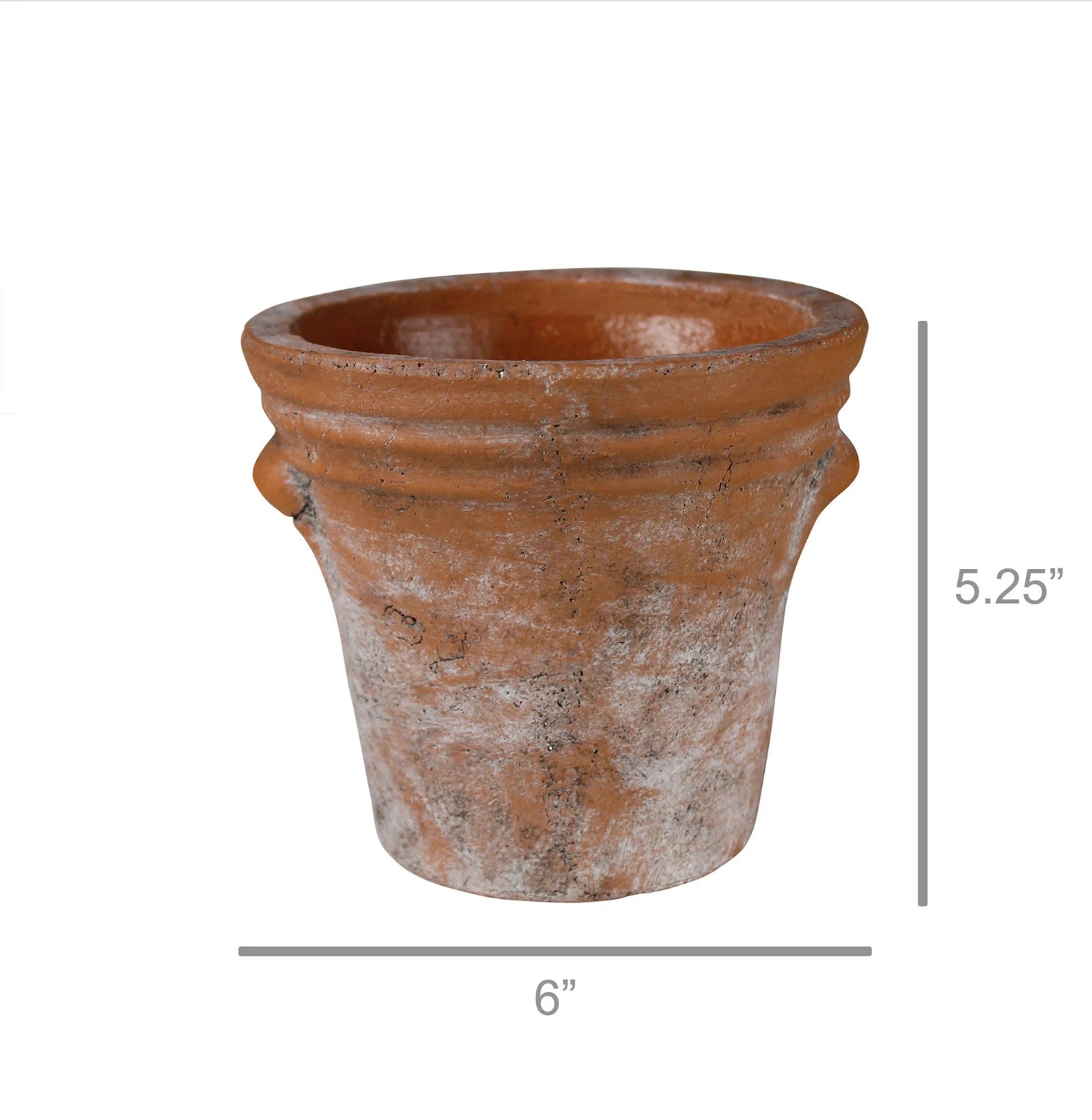 Brown Terracotta "Firenze" Planter Pot for Plants and Home Decor - Rustike Home