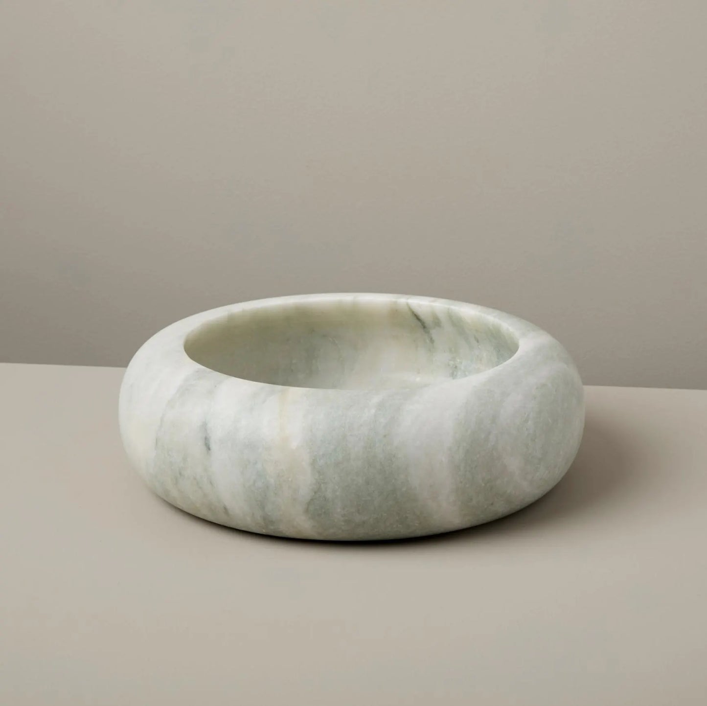 Green Tones Onyx 9.75" Marble Bowl Luxury Heavy Home Decor - Rustike Home