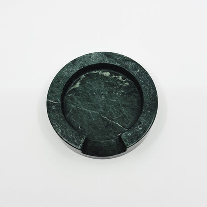 Turned Emerald Green Marble Round Spoon Rest | Natural Stone - Rustike Home