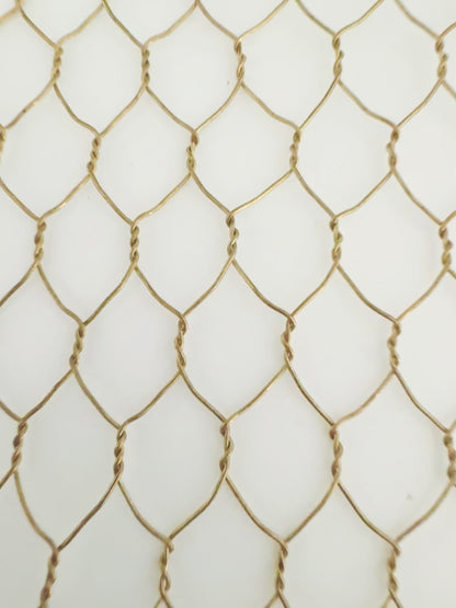 Hexagon Bronze Wire 1/2" Wire Dia "Hamilton" 22 Gauge Mesh