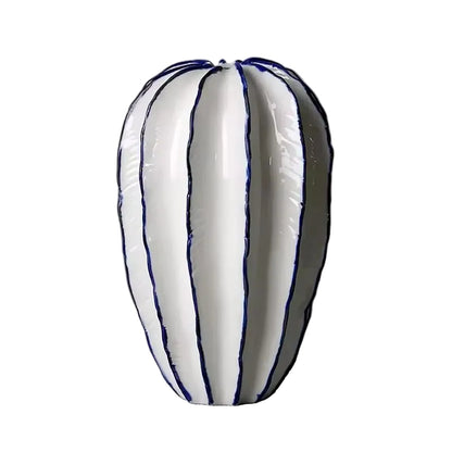 Ceramic Starfruit Decorative Flower Vase for Plants and Home Decor