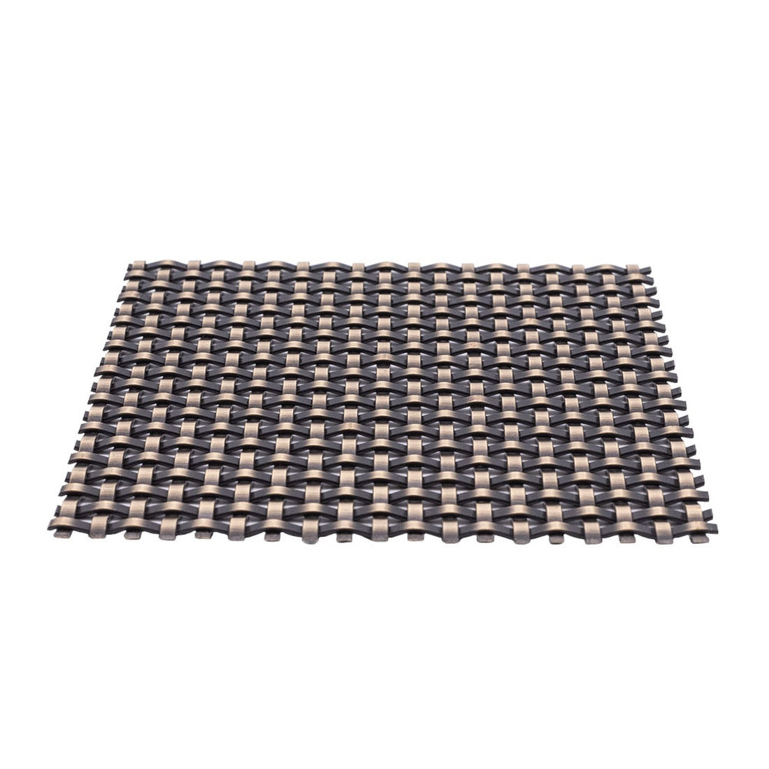 Antique Brass "Park" Woven Wire Mesh Screen - Rustike Home